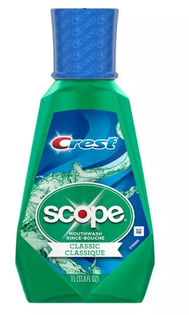 Ústna voda Crest Scope originálne zloženie 1L